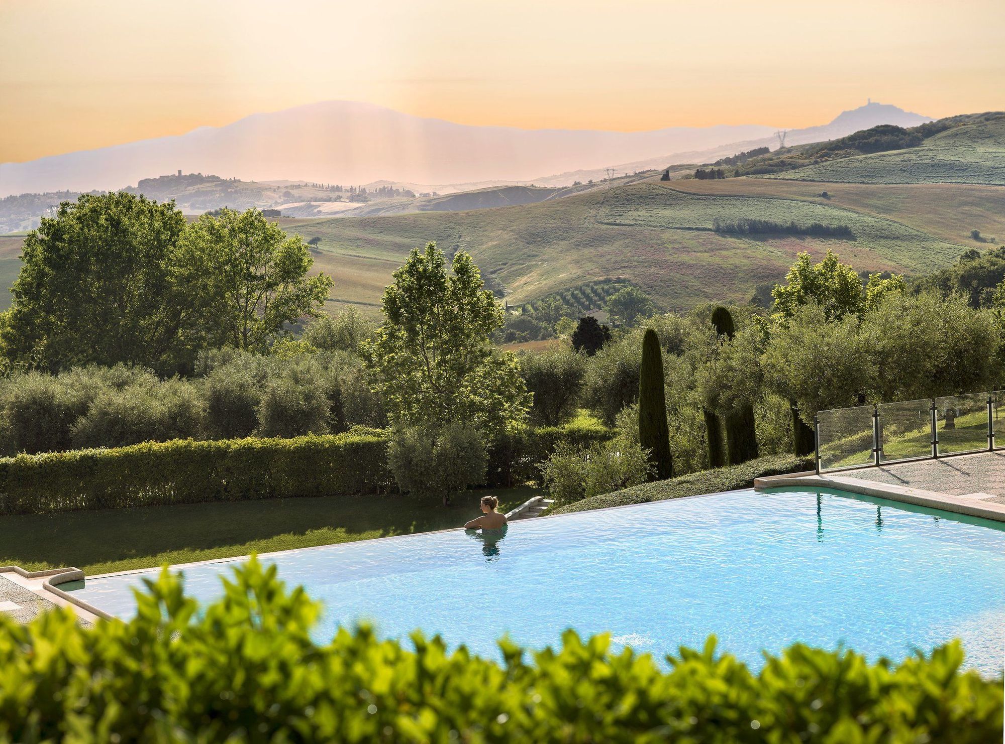 Fonteverde Lifestyle & Thermal Retreat - The Leading Hotels Of The World Сан-Кашано-дей-Баньй Экстерьер фото View of the Chianti hills